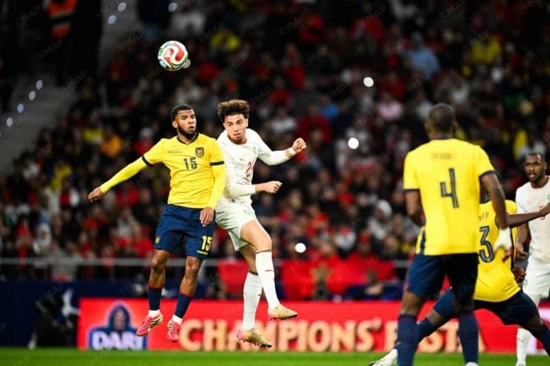 An exciting draw between the Moroccan national team and Ecuador in preparation for the 2026 World Cup