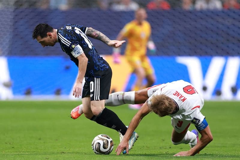 Messi's teammates knock out England and set up a final match with Spain in the World Cup.