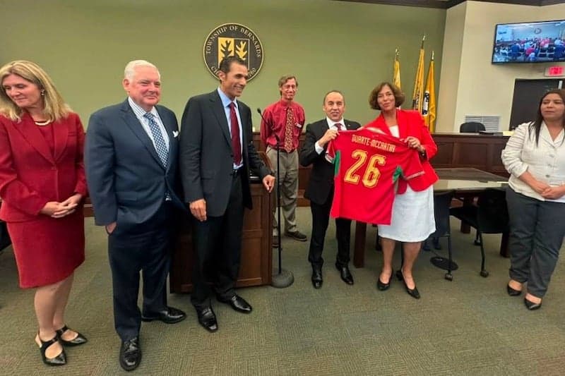 Key to an American city for the Moroccan national team.