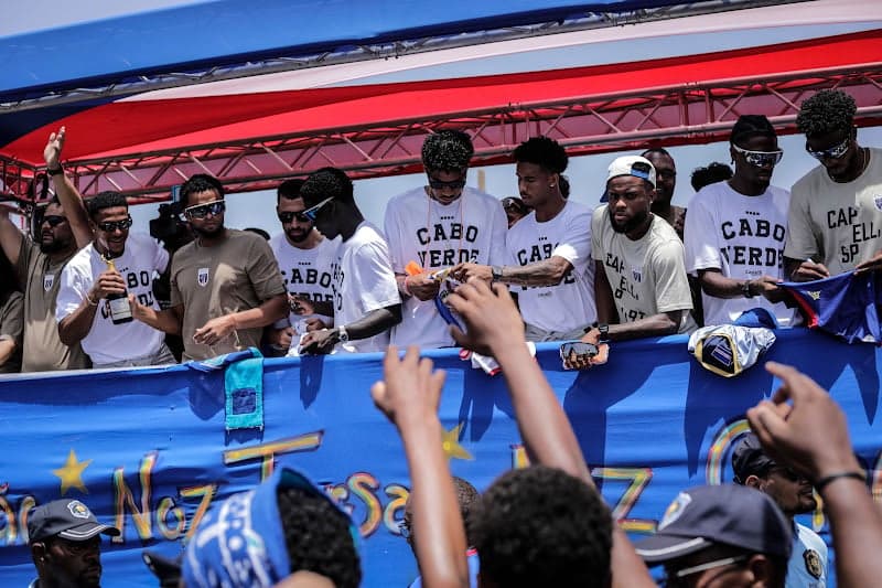 A historic reception for the Cape Verde national team.